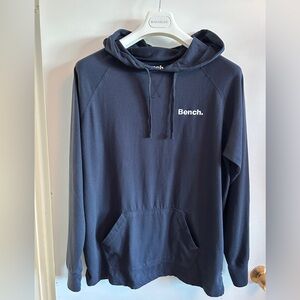 Bench Navy Hooded Long Sleeve Tshirt